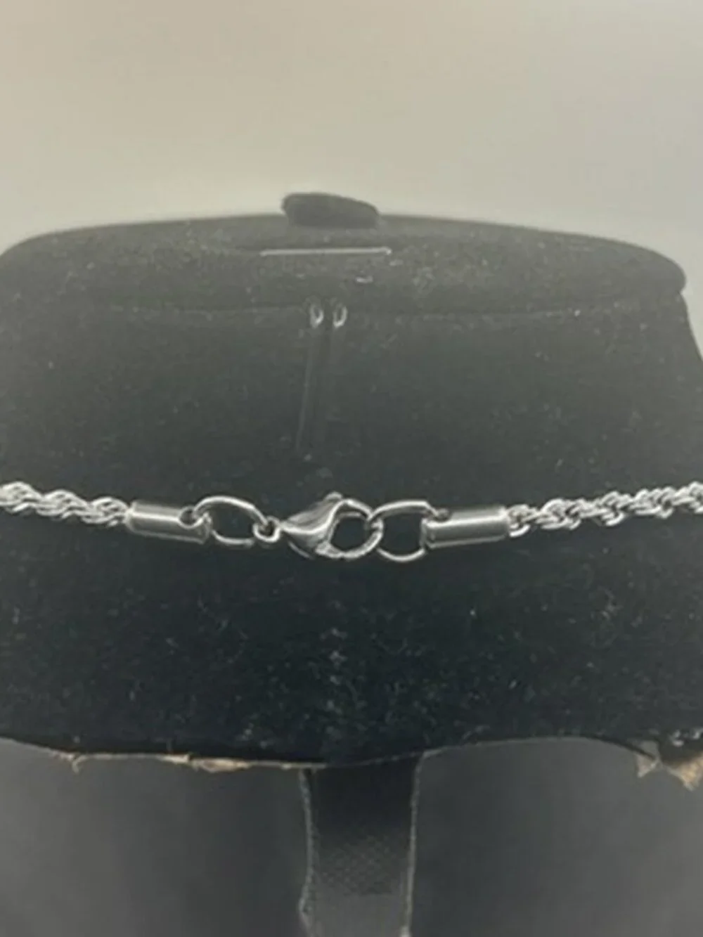 Real Silver Rope Chain 3mm 24 Inch Mens Stainless Steel Plated Waterproof Solid